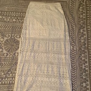 Hollister lace maxi skirt